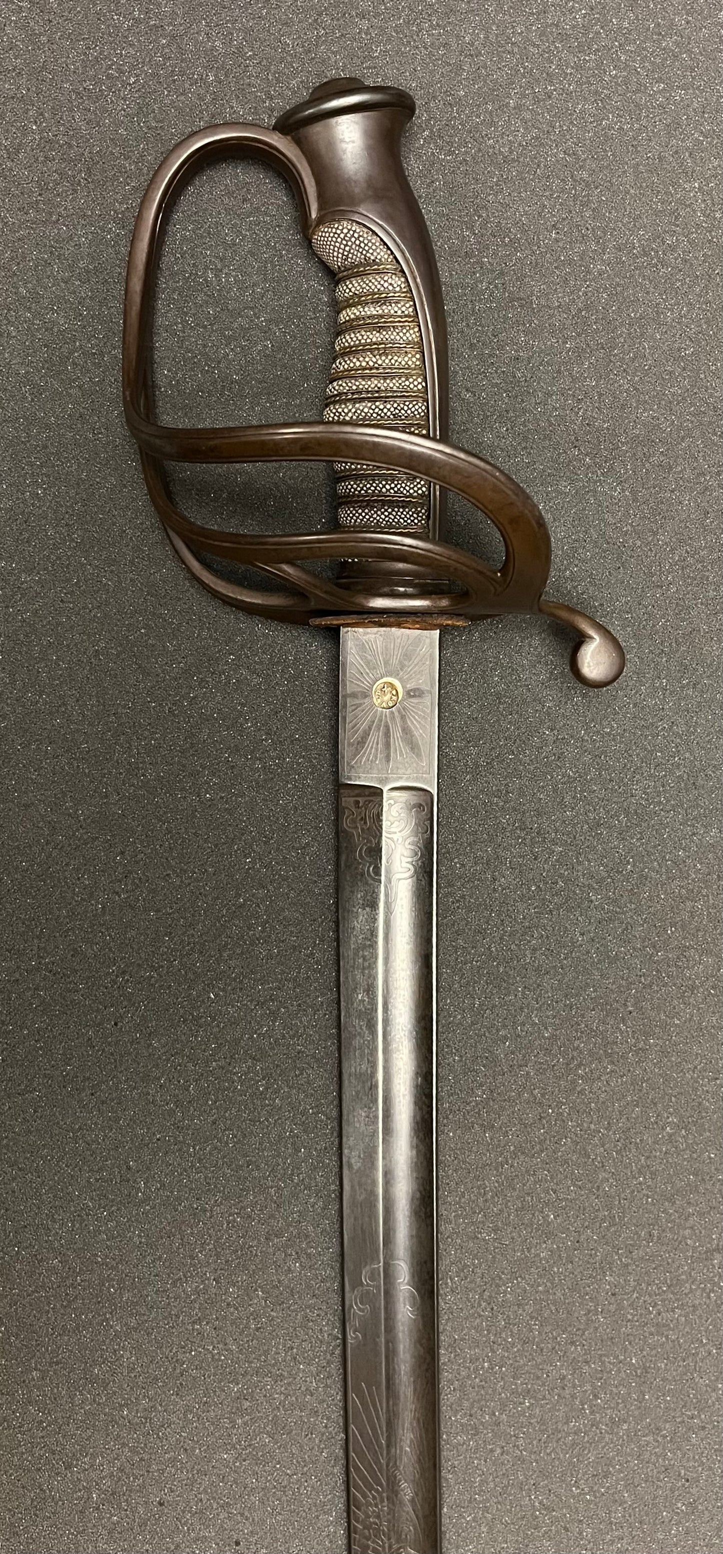 Original U.S. Civil War Officer’s Sword Non-Regulation / German Import by F. Horster - Engraved