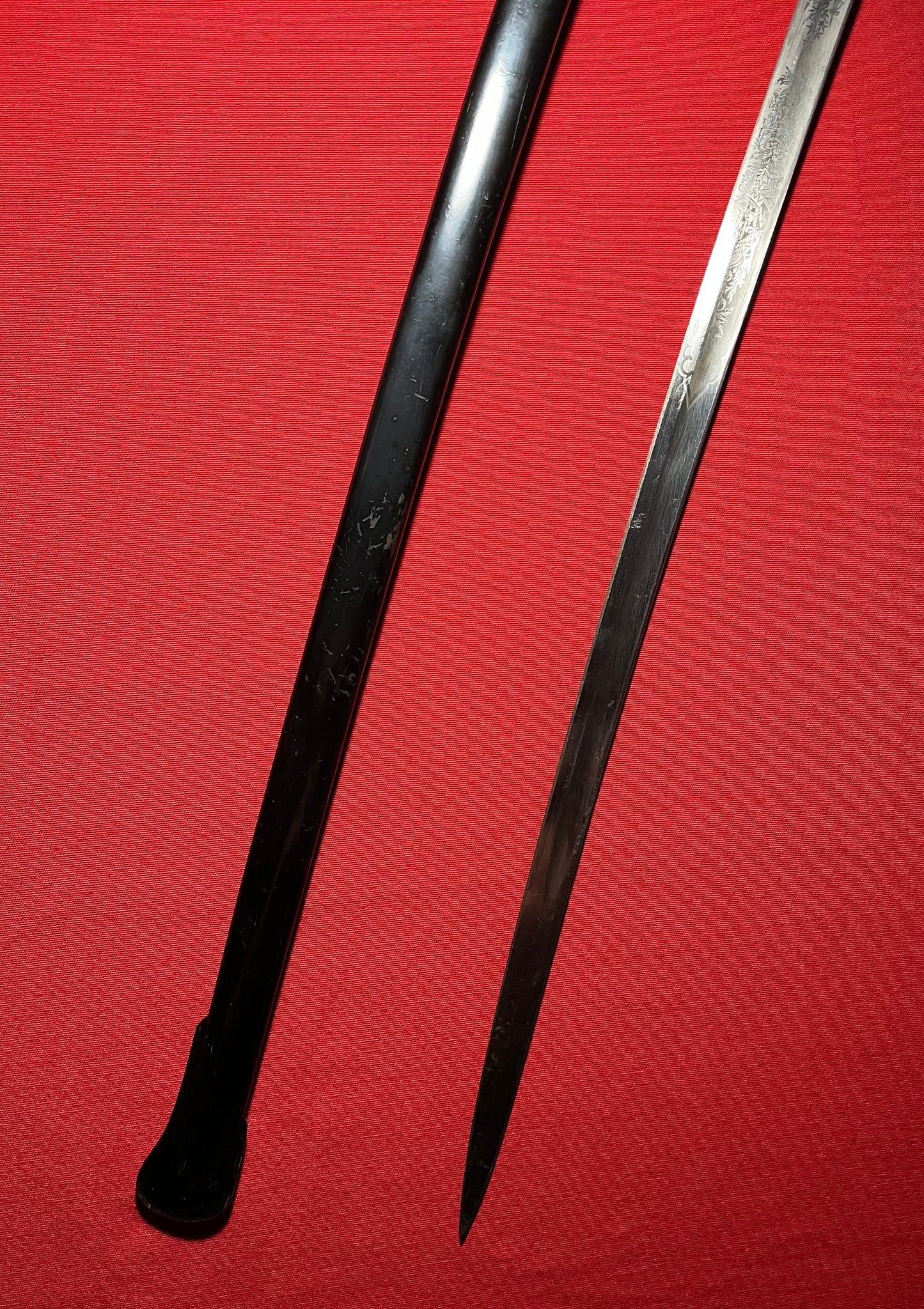 WW1 Imperial German Sword / Maker W.K & C / Engraved Blade - MUST SEE!!!
