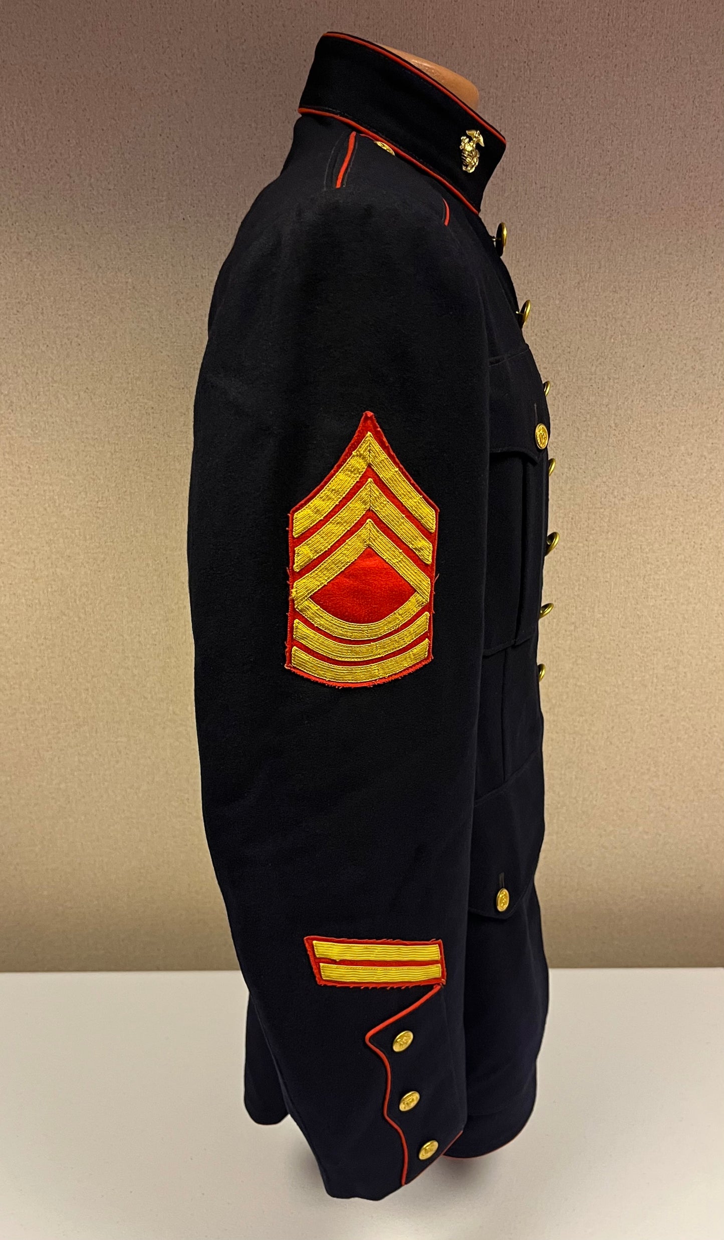 USMC Marine Corps Dress Blues Uniform Grouping (WW2 through Vietnam)