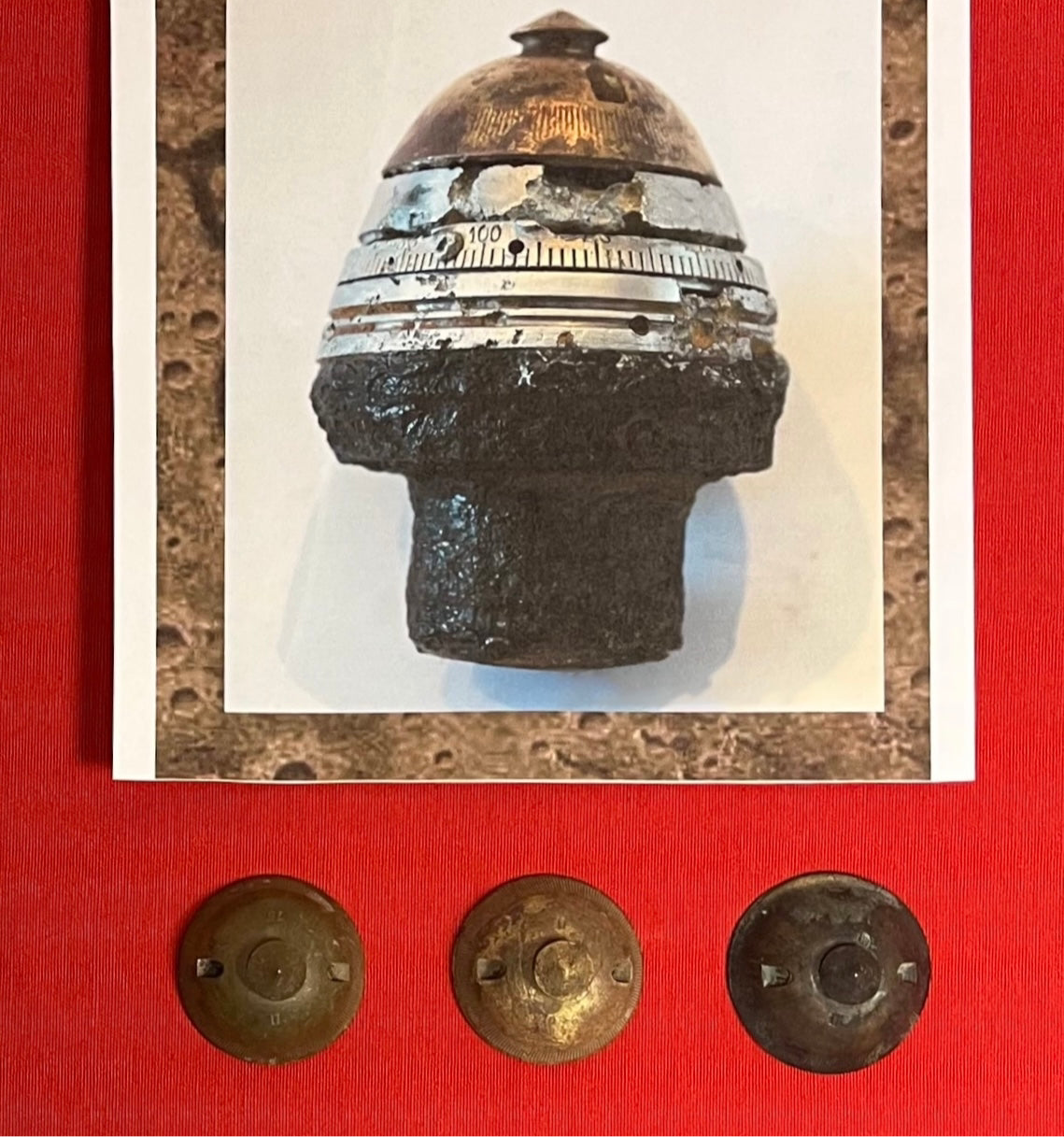 WW1 Russian 76mm Artillery Shell Projectile Time Fuse - Relic