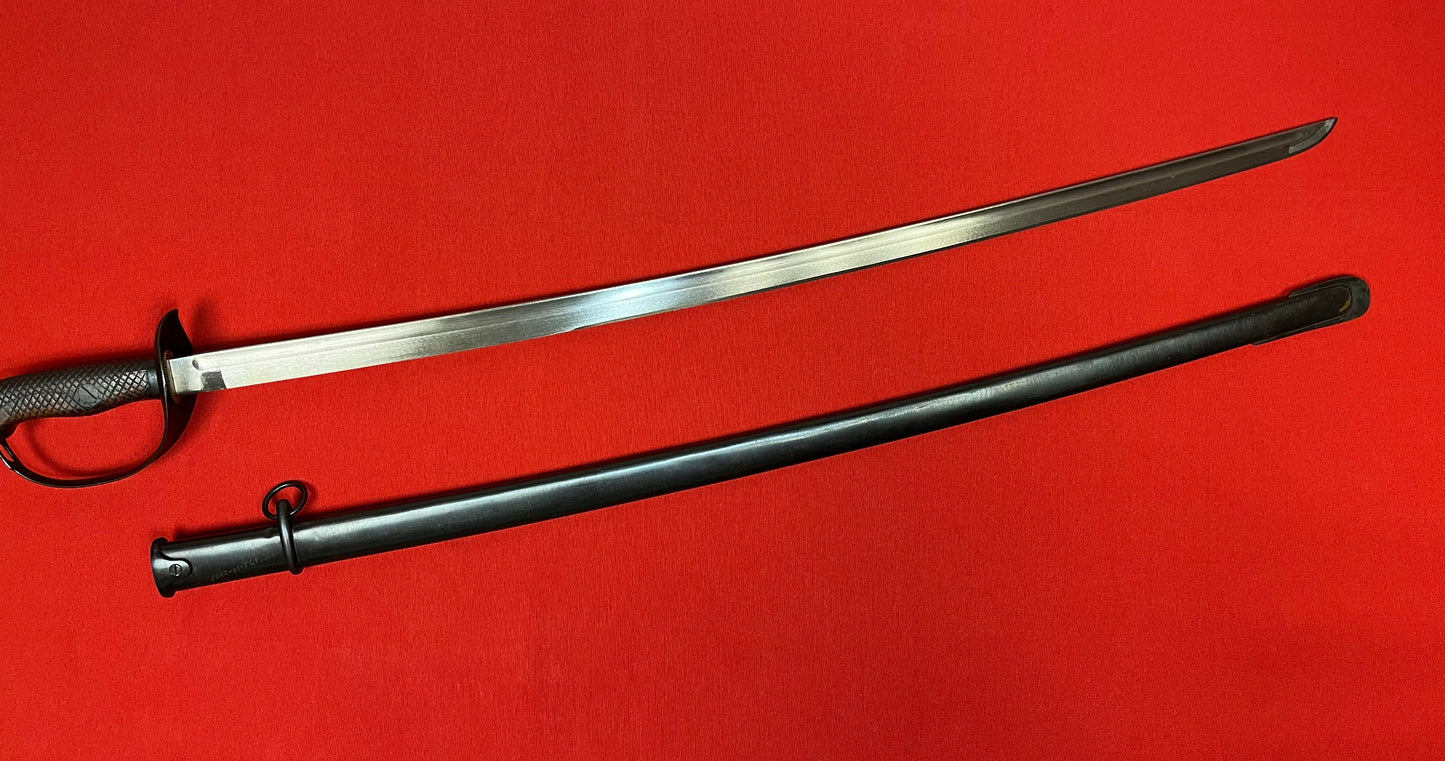 WW2 JAPANESE NCO CAVALRY TYPE 32 SWORD/SABER & SCABBARD - MATCHING #'s 17253