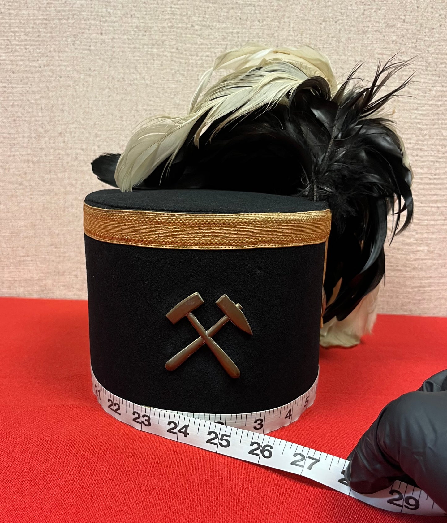 Authentic WWI Era Imperial German Prussian Miners “Bergbau” Dress Hat