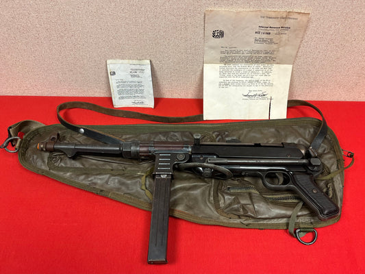WW2 German MP40 MGC68 Model Gun 1st Generation / Movie Prop + ATF Letters & Case