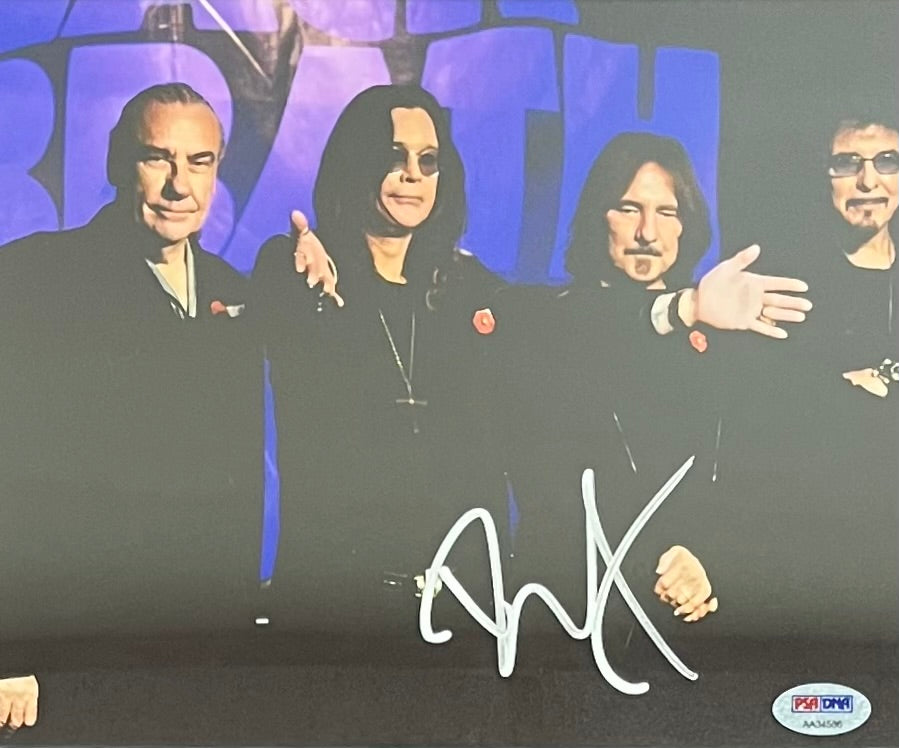 Black Sabbath - Bill Ward (Signed) Drummer 8x10 Photo Framed & Autographed PSA COA