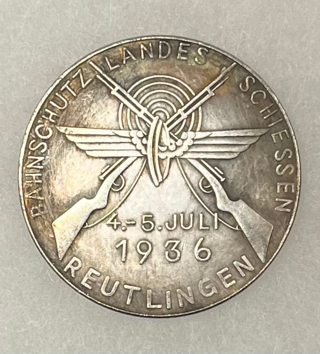 1936 German Railway Police- Shooting Competition Medal