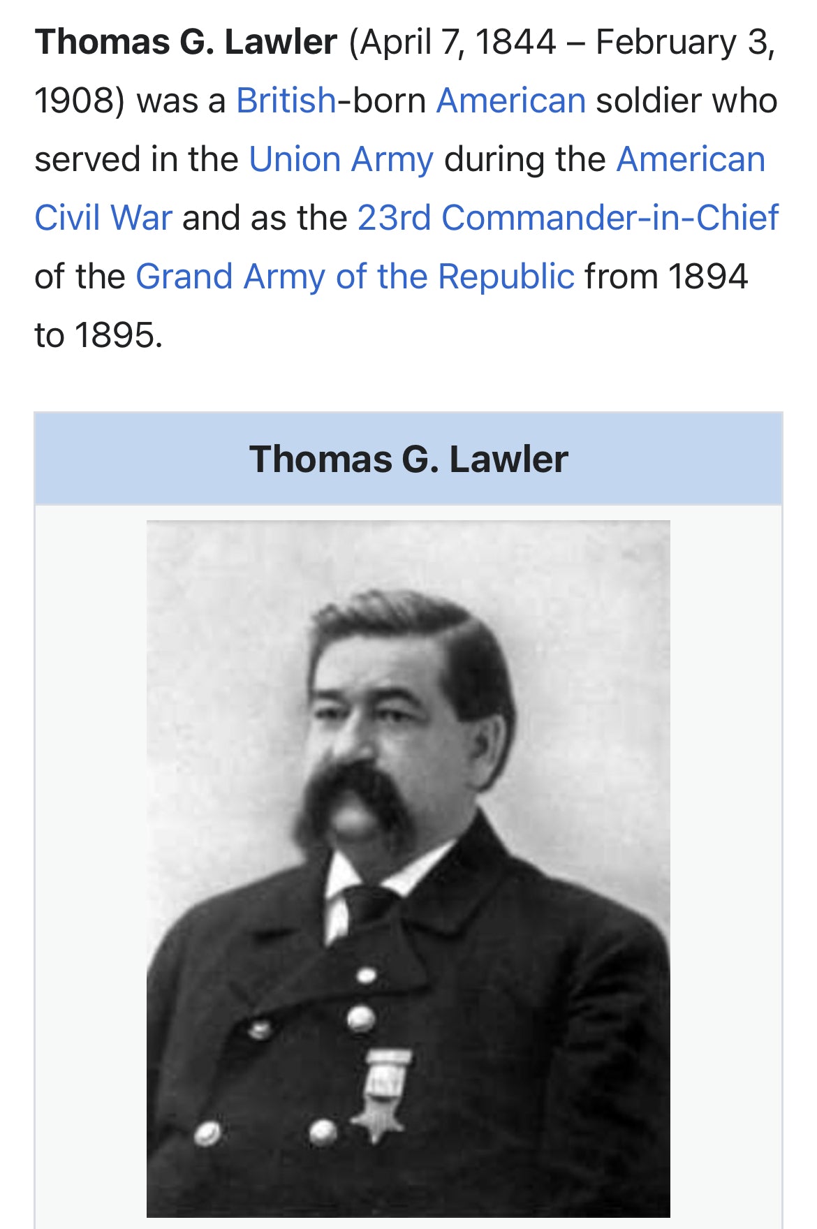 HISTORY OF THE ARMY OF THE CUMBERLAND VOL.1 - 1875 “Personally Owned” by Thomas G. Lawler Com-in-Chief of the G.A.R & Civil War Veteran (Comp. E, 19th Illinois Vol. Inf)