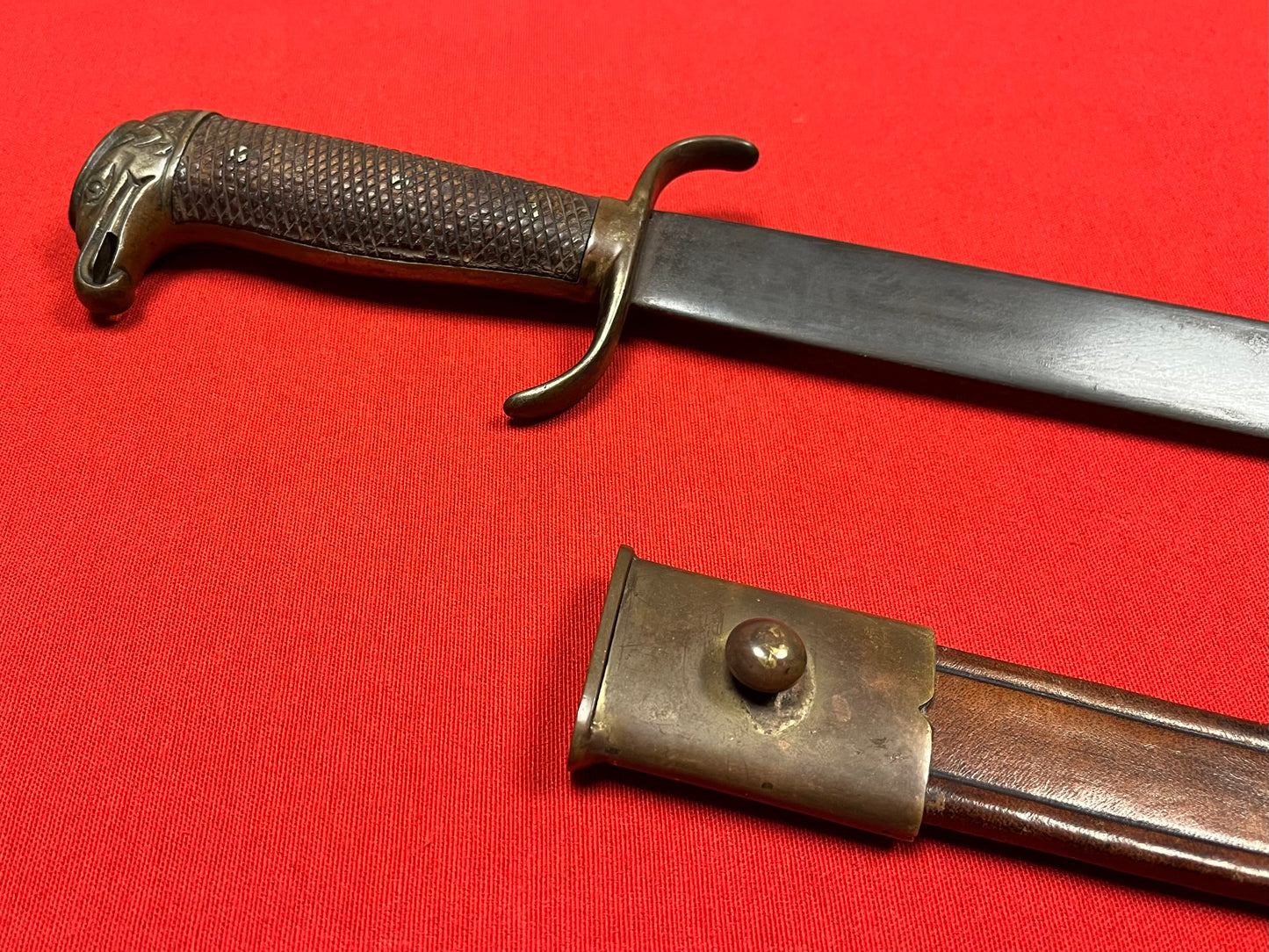 Original Spanish Officers Eagle Head Machete/Sword - Spanish American War 1898
