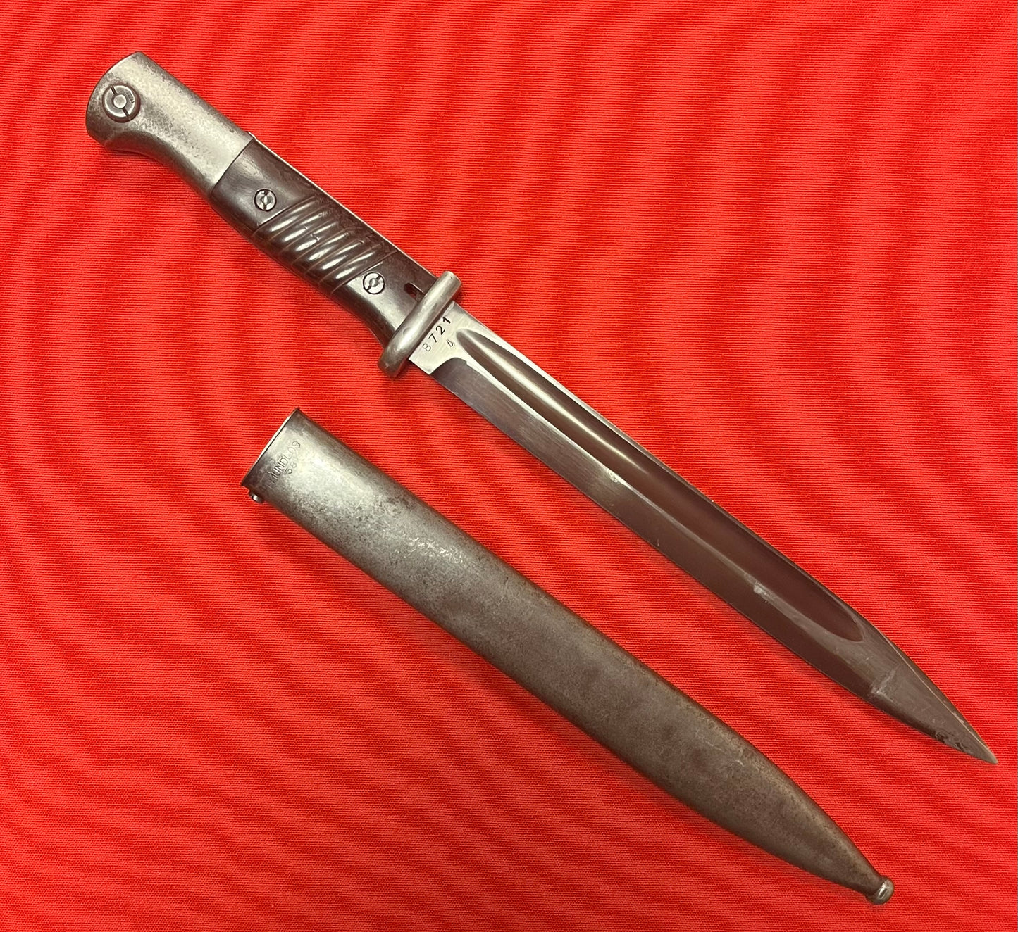 WW2 WWII German K98 Mauser Bayonet by E.U.F HORSTER 1940