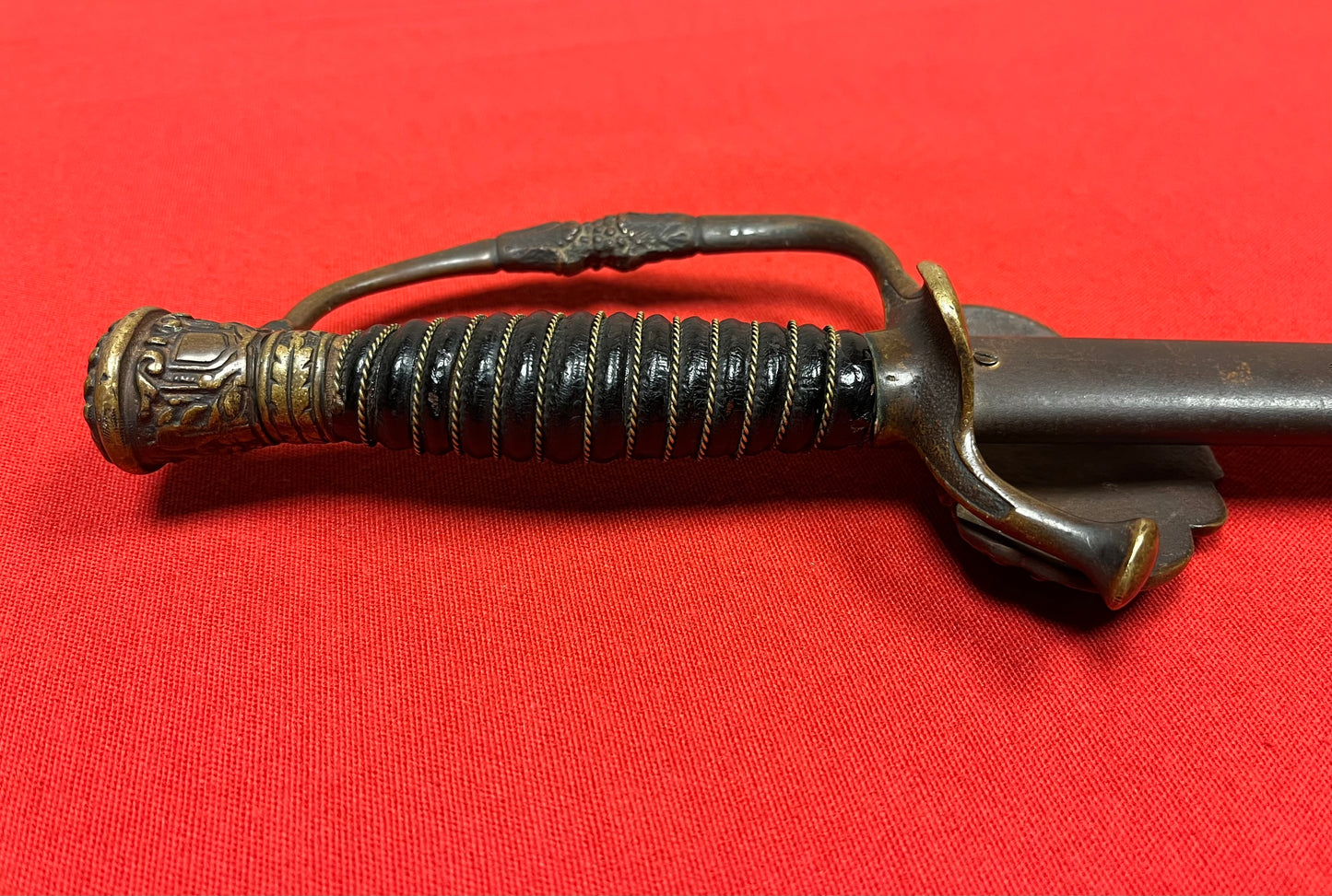 1800’s Sons of Veterans GAR Sword & Scabbard Etched Blade General Grant 1861-65