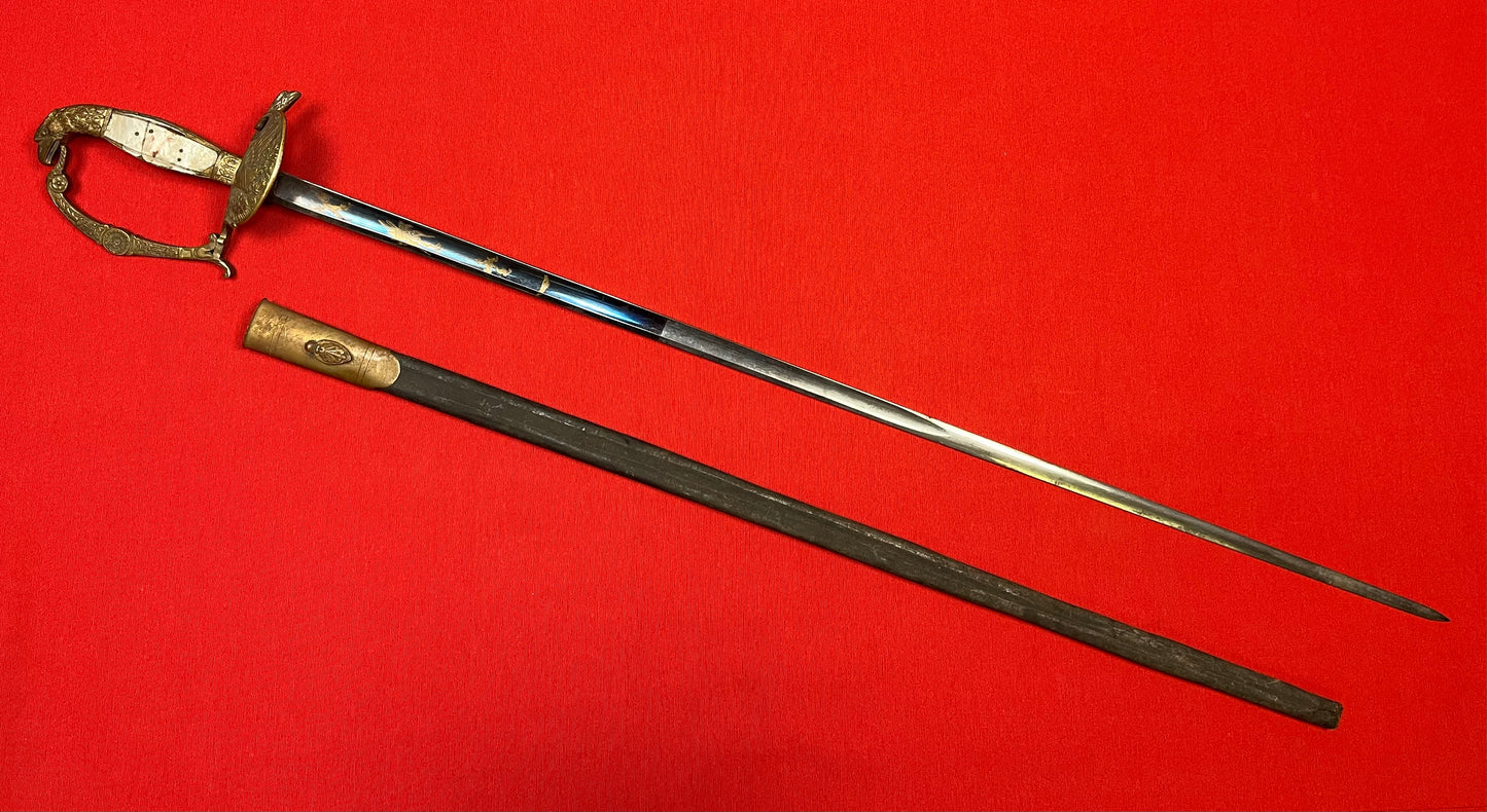 U.S. M1830 Officer's Eagle Head Pommel Sword P. Knecht