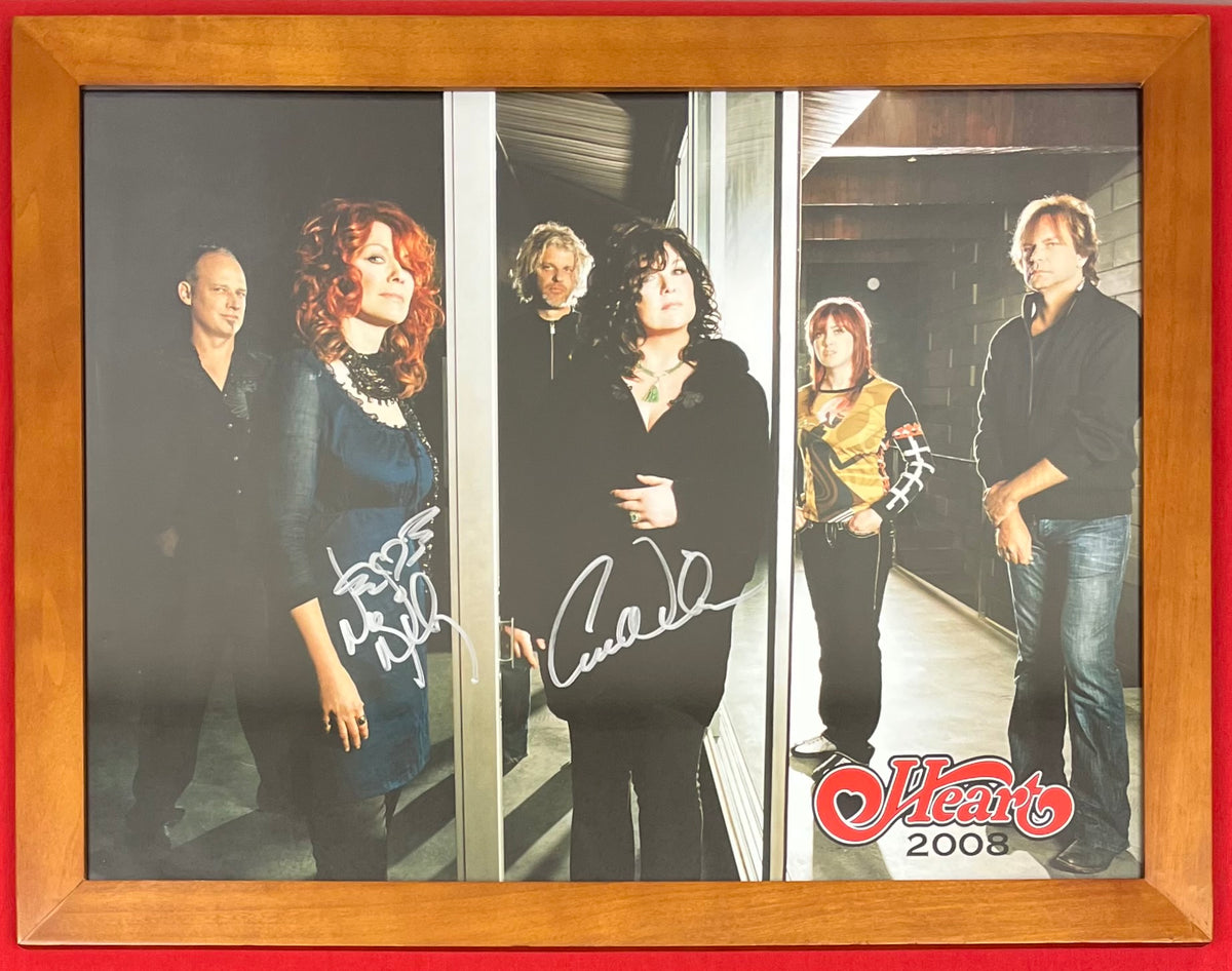 Heart - Ann & Nancy Wilson (Signed) 18x24 Poster Framed & Concert Ticket