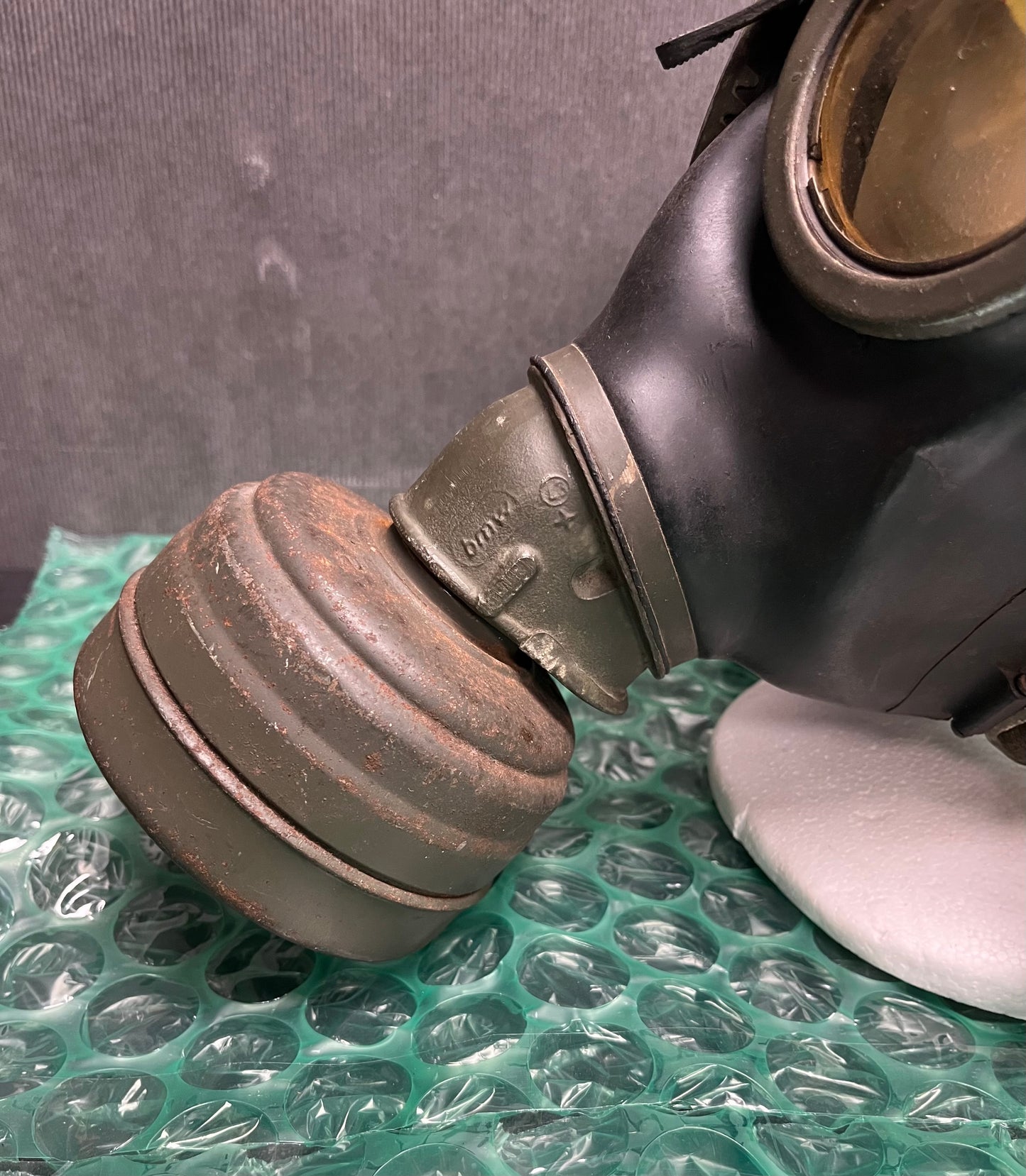 Original WWII German M38 Gas Mask w/ Filter & Canister