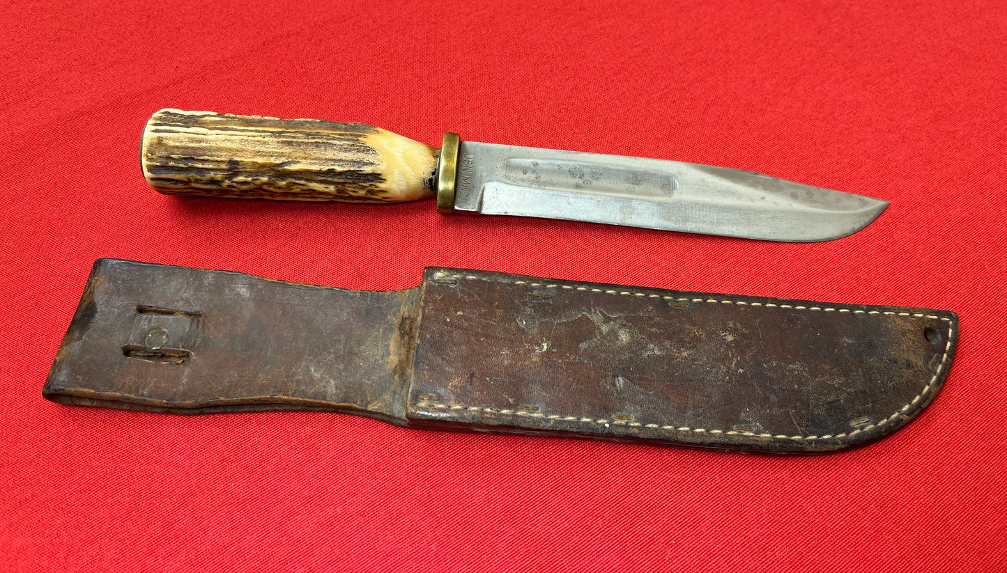 WW2 U.S.N MK2 KA-BAR Fighting Knife "Trench-Art" Theater Made #3