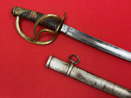 SCARCE - U.S. MODEL 1860 LIGHT CAVALRY SABER & SCABBARD BY - C. ROBY