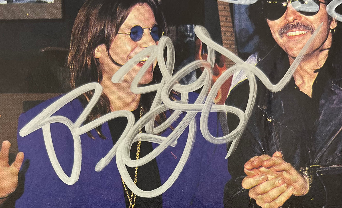 Black Sabbath - (Signed) Ozzy Osbourne & Tony Iommi 5x3 Picture 1990’s Reunion