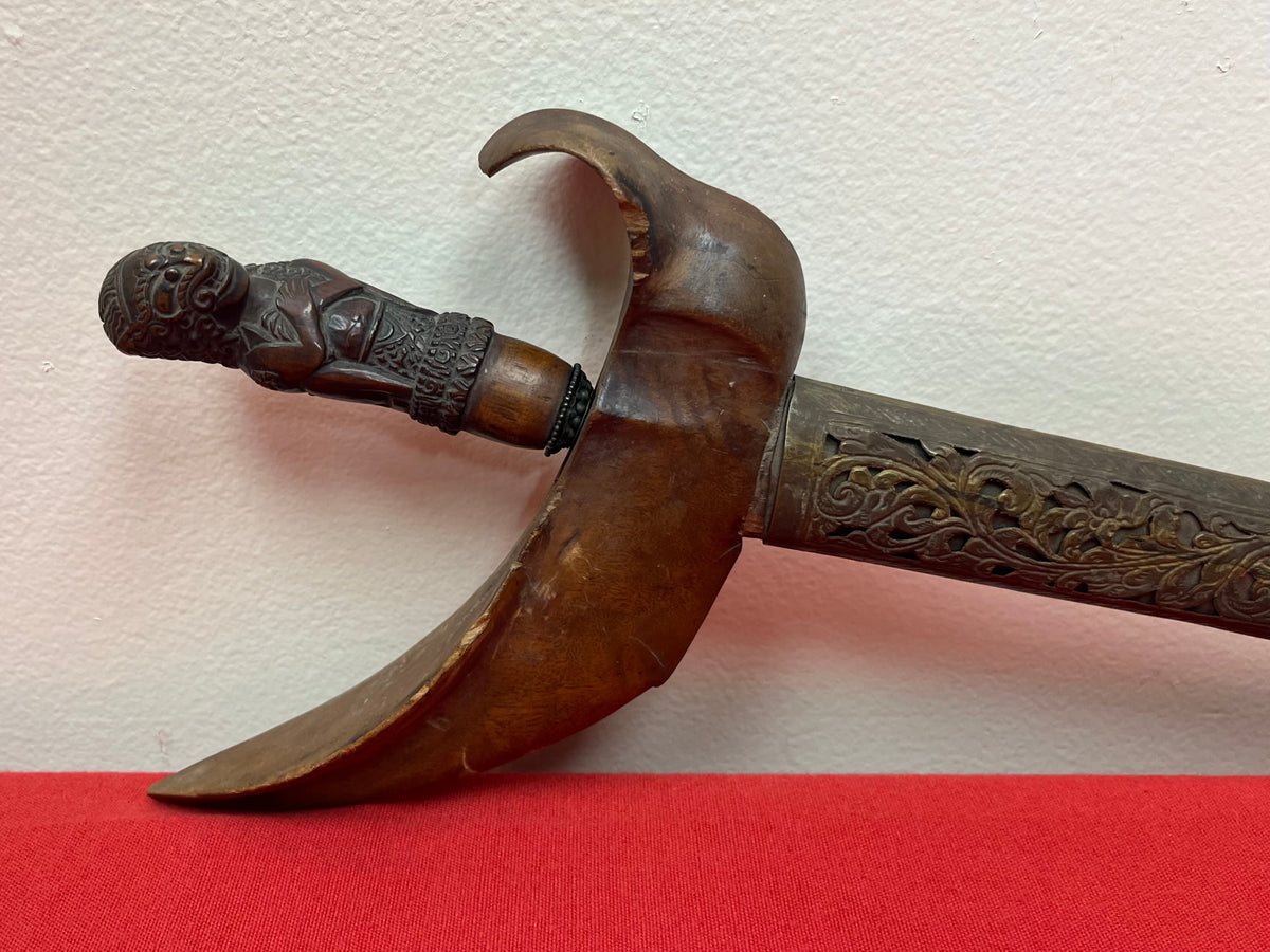 Original Indonesian East Indies Kris Dagger - Island of Java (Meteorite Blade) Circa 1850