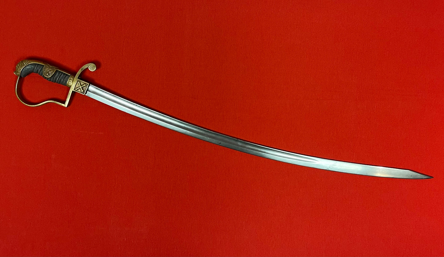 WW1 Imperial German (Jawless Lion Head) Artillery Officer’s Sword 1915 Dated