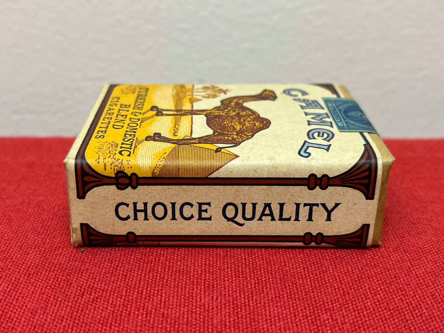 AUTHENTIC WWll ERA CAMEL CIGARETTE CARTON W/ REPRODUCTION PACK