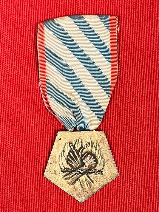 WW2 French 1939-1945 Deportation & Internment Medal - Acts of Resistance ￼