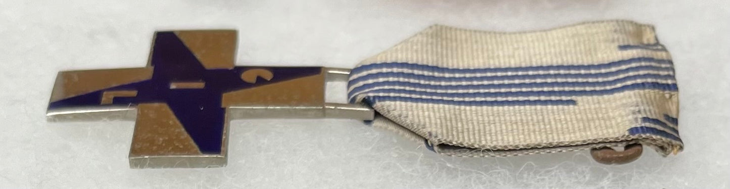 WW2 Italy Blue Cross of Merit Mussolini's Fascist Youth Organization Boy’s 14-18