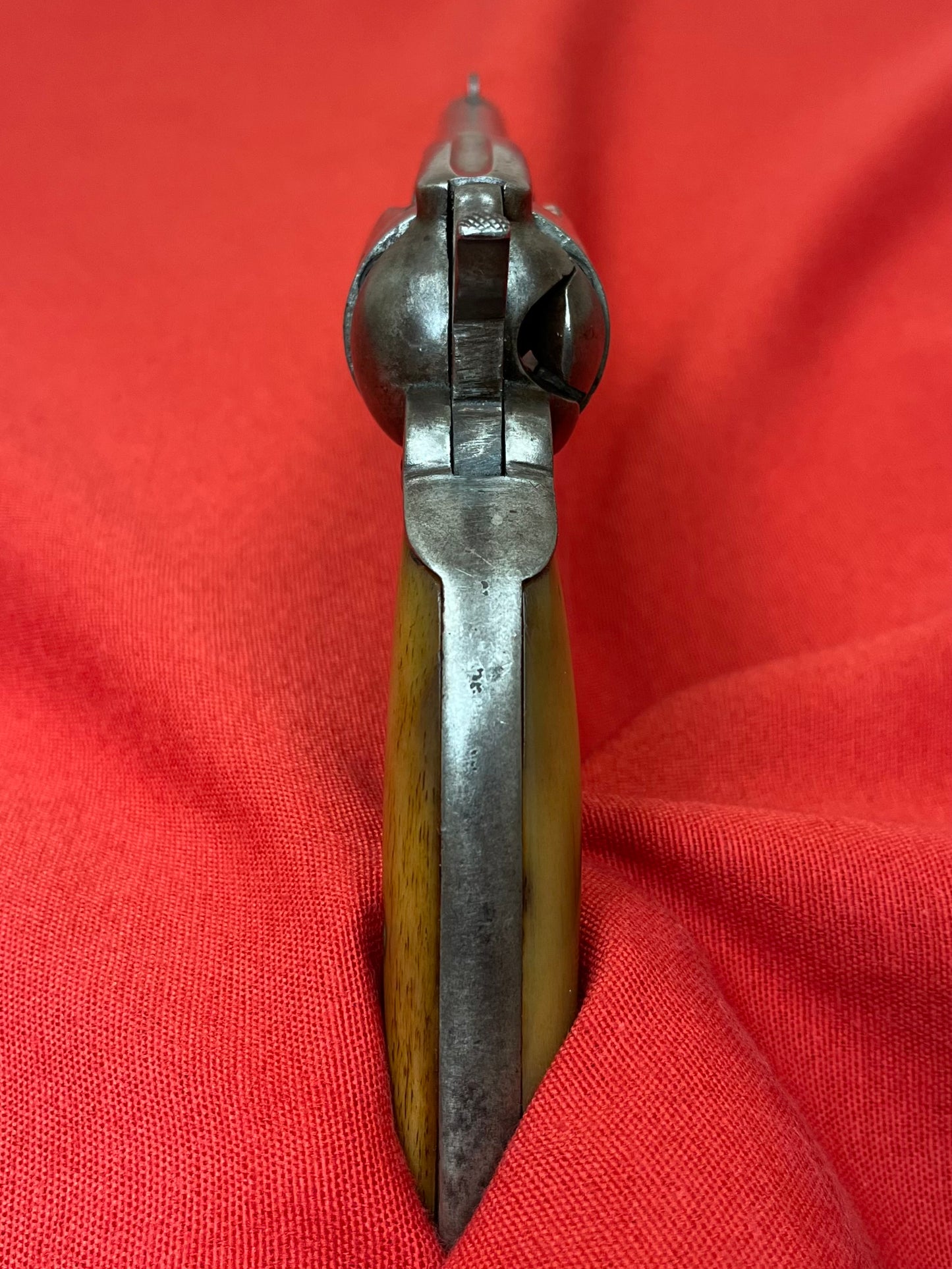 C. 1870-80 Colt Single Action Revolver Spanish Made W/ Bone Grips