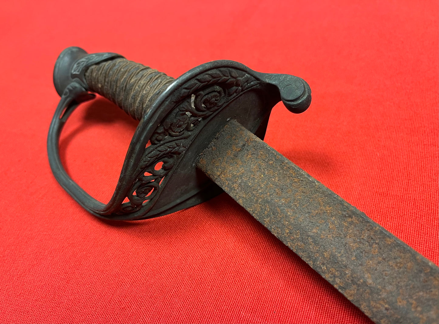 Civil War M1850 Foot Officers Sword Battlefield Pickup - Relic Condition