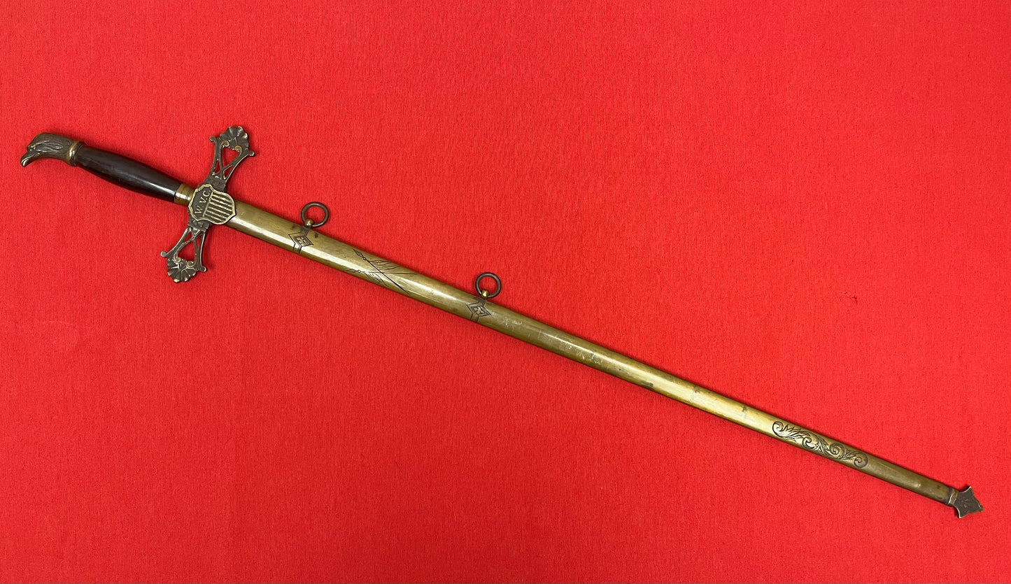 Pre-Civil War Militia Eagle Head Sword W.V.C Shield Circa 1830-50