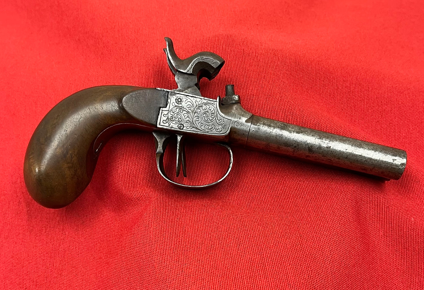 Civil War Era Belgian Double Barrel Percussion Boot Pistol Circa 1850-60