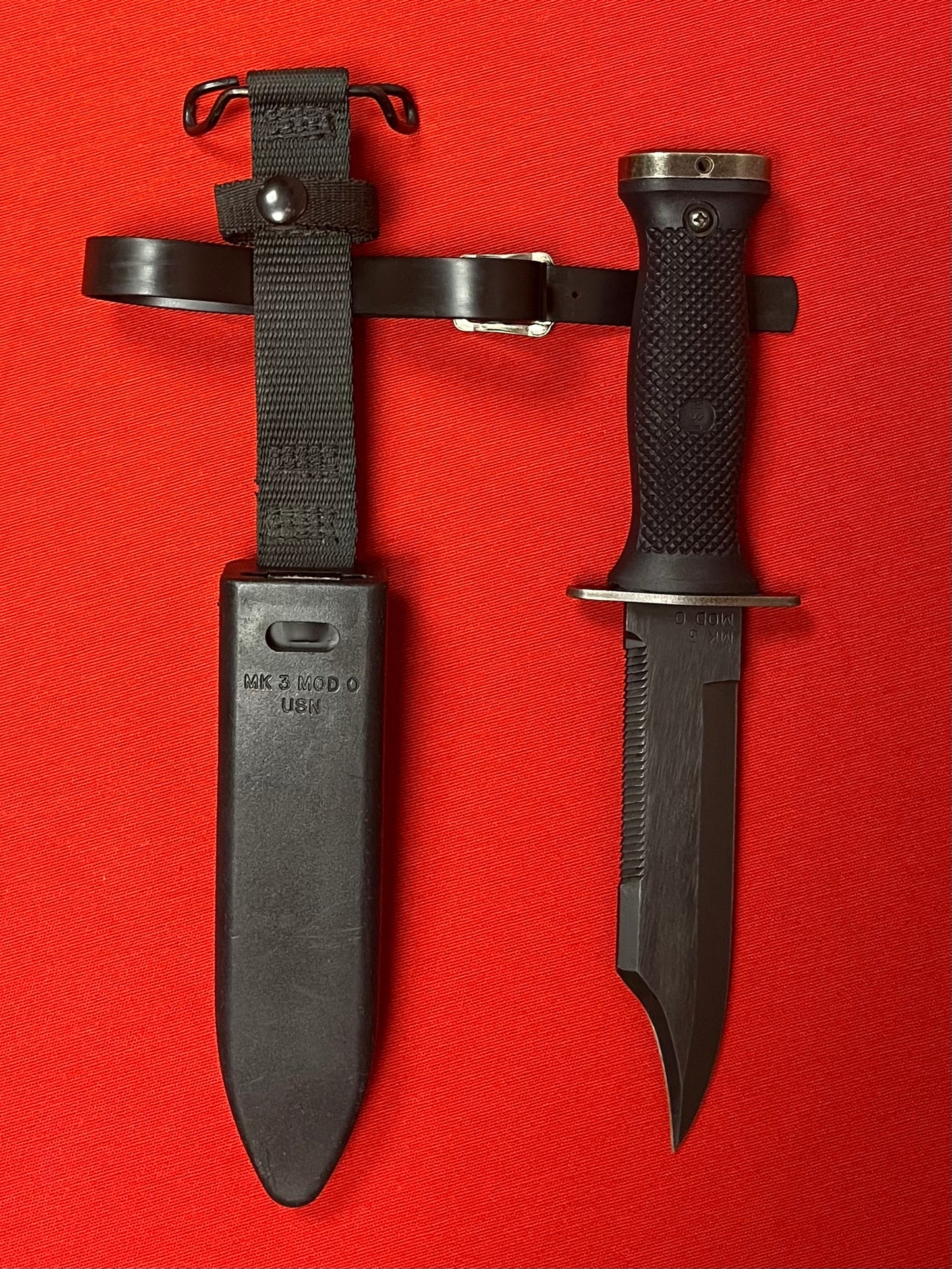 USN Navy Seal Mark 3 MK3 Mod 0 Diving/Survival Knife-Early Model