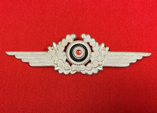 Authentic WWII German Luftwaffe (Airforce) Visor Cap Wreath & Cockade H.W.J. 38