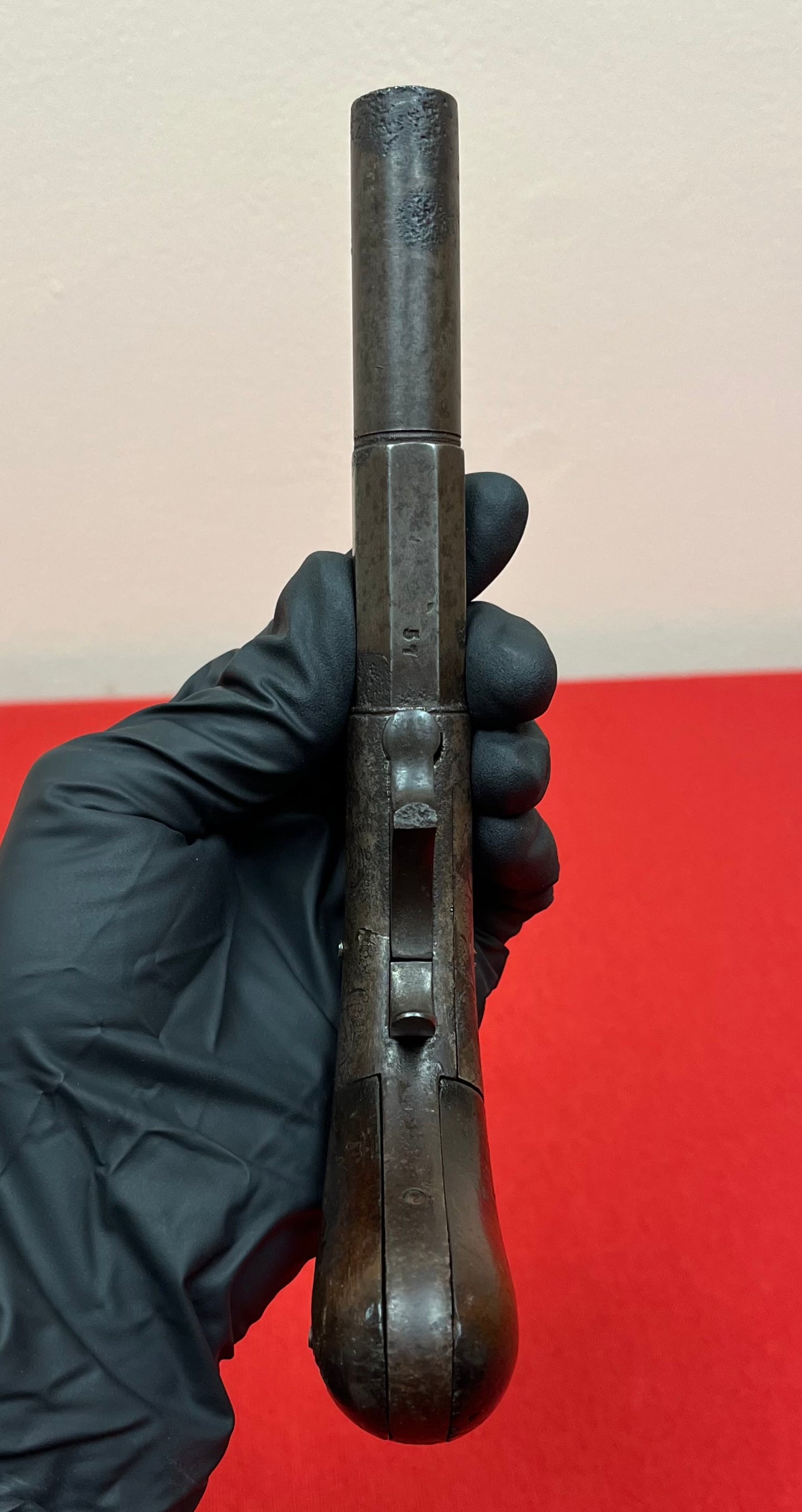 Original U.S. Civil War Era Bacon & Co .34cal Underhammer Rifled Percussion Boot Pistol Circa 1855 Scarce 57 of 500