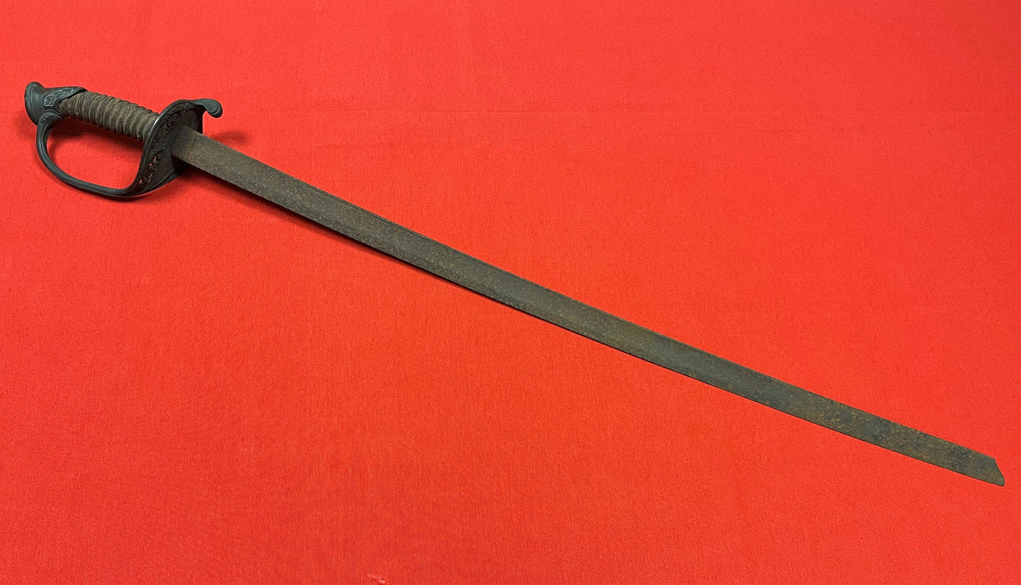 Civil War M1850 Foot Officers Sword Battlefield Pickup - Relic Condition
