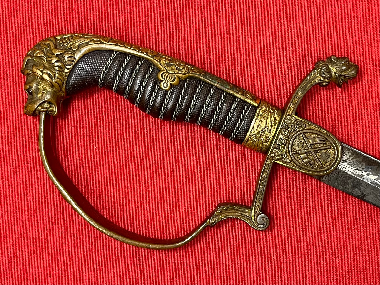 Pre WW1 Imperial German (Lions Head) Lancers Officer’s Sword - Engraved