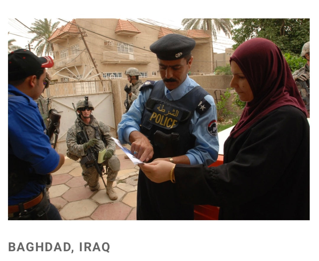 Iraqi Police Officers Vest Operation Iraqi Freedom 2003 Baghdad - Veteran Owned ￼