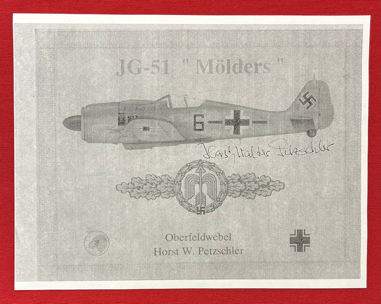 WWII German 1st Model Luftwaffe Dagger Personally Owned & Name Engraved to "Pilot" Horst Petzschler JG 31 & 51