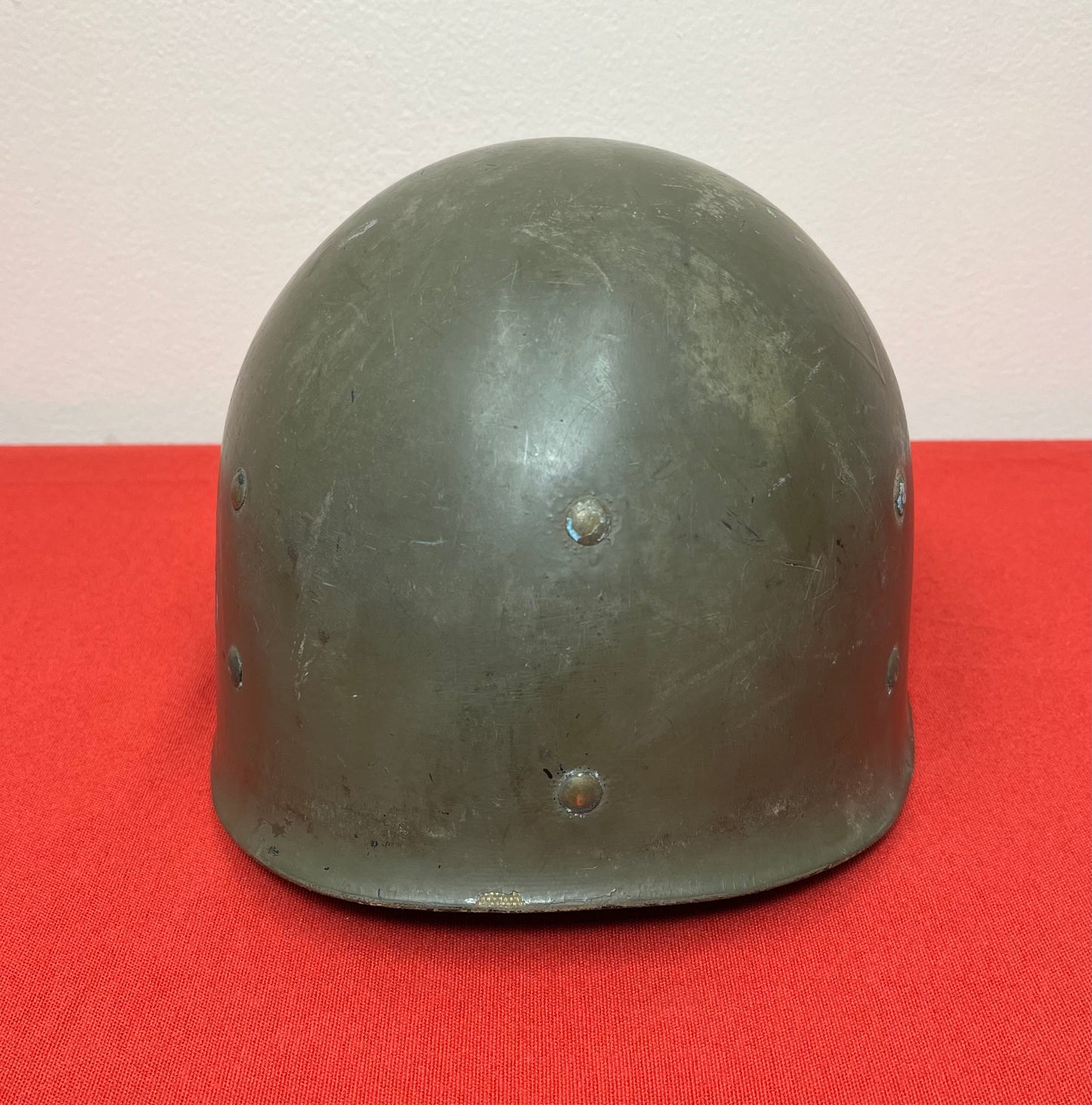 Authentic U.S. M1 Helmet & Liner Named W/ Insignia - Vietnam Era