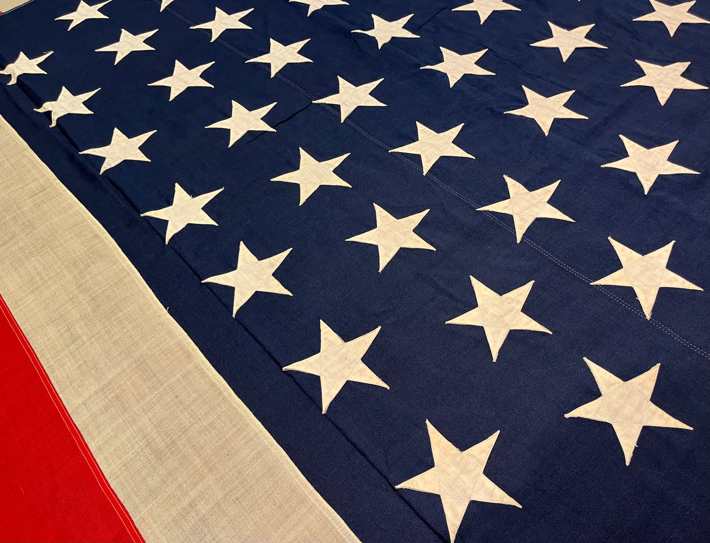U.S. 45 Star Flag 12’ Spanish-American War Era (1896-1908) Owned by Samuel Rene Gummeré Ambassador of Morocco 1905-09