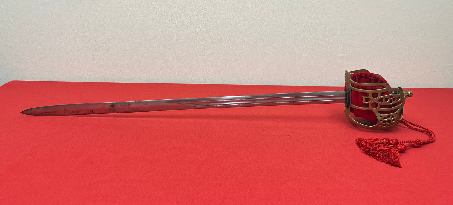 P1828 Scottish Basket-Hilted Claymore Broadsword (High-Grade) Reproduction