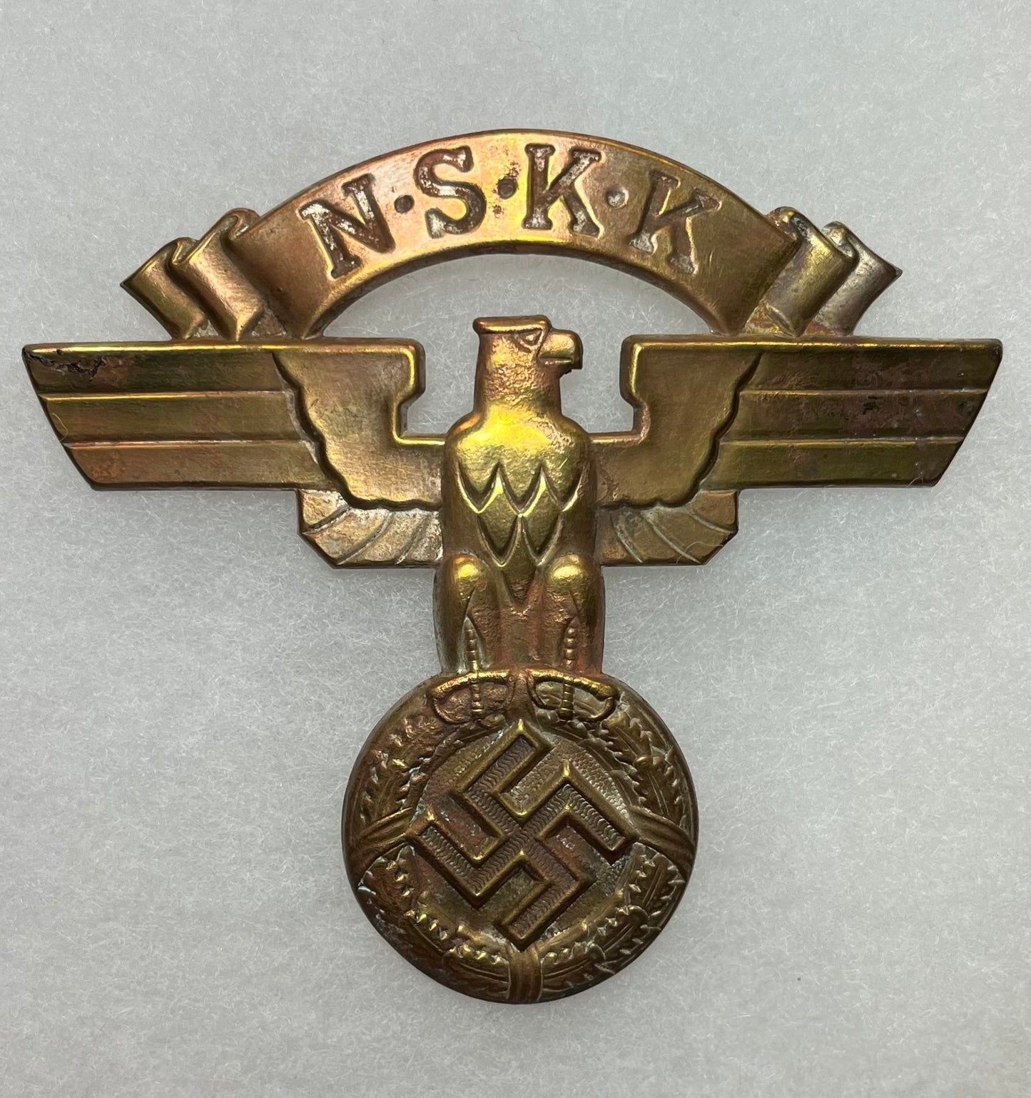 Original WW2 German N.S.K.K Large Cap Eagle (4 Inch) Insignia
