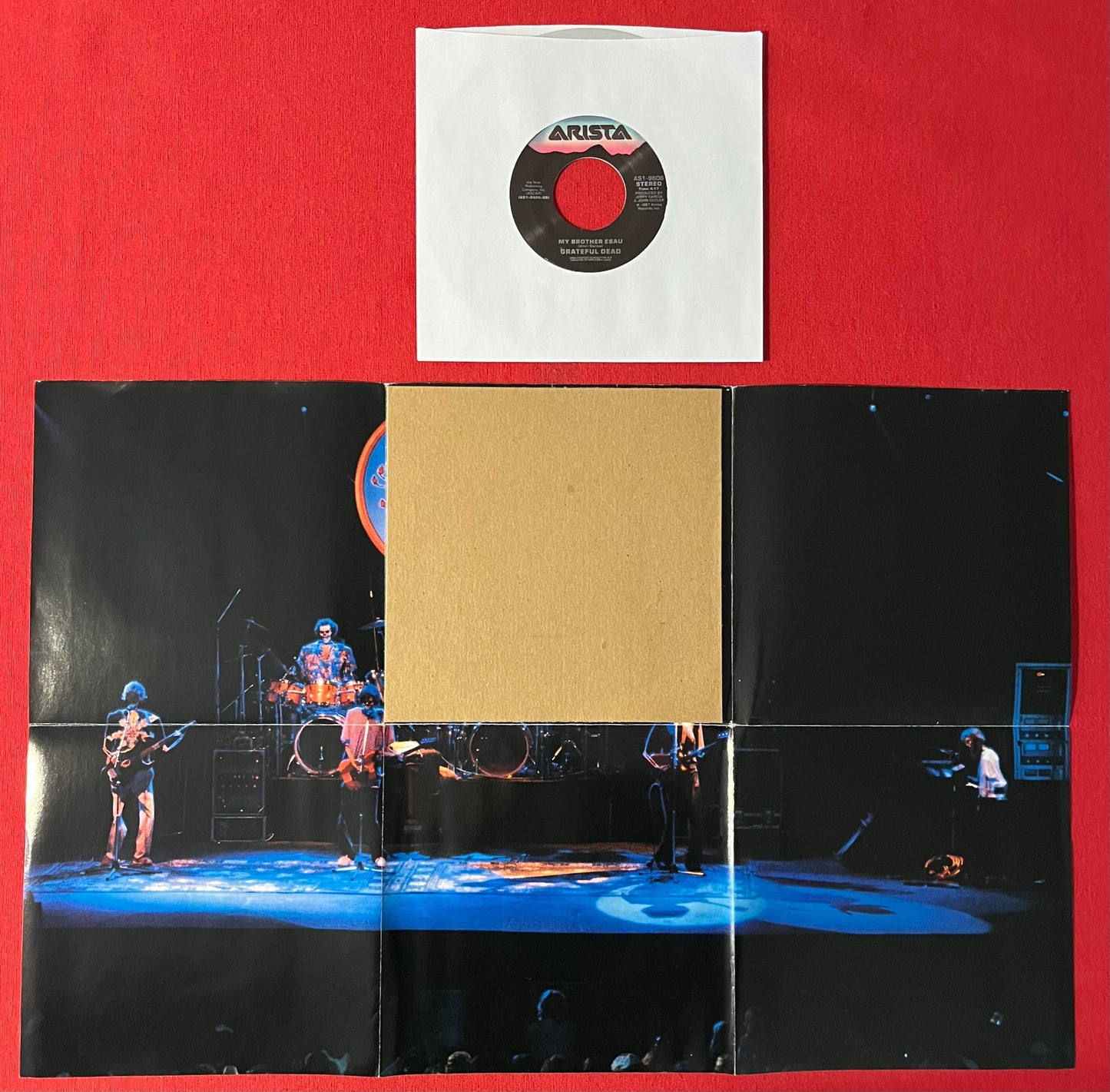 GRATEFUL DEAD- Touch Of Grey 1987 Limited Edition Colored 7" 45RPM Record / Poster Sleeve