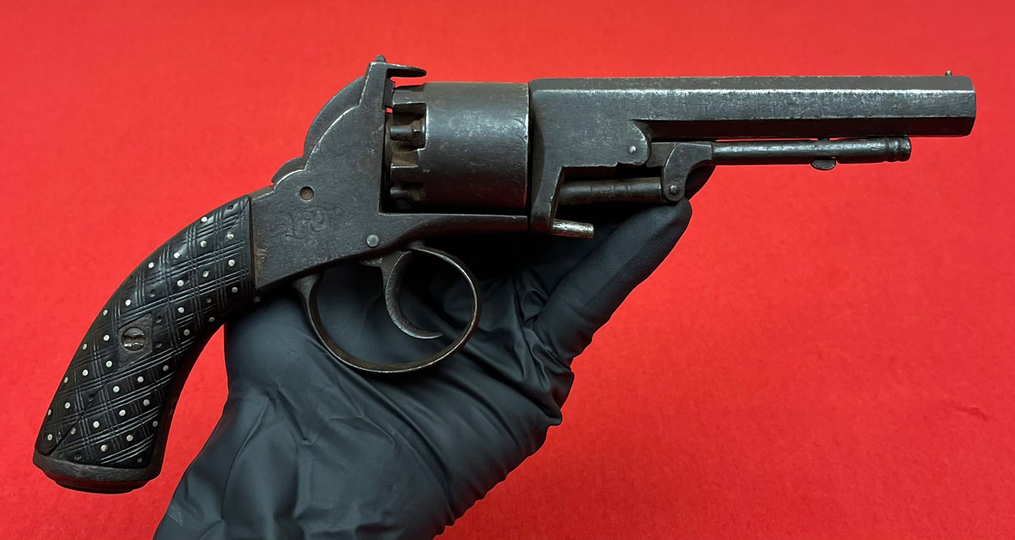 Civil War Era Webley-Bentley .44Cal Double Action Revolver W/ British Proof Marks Circa 1850s