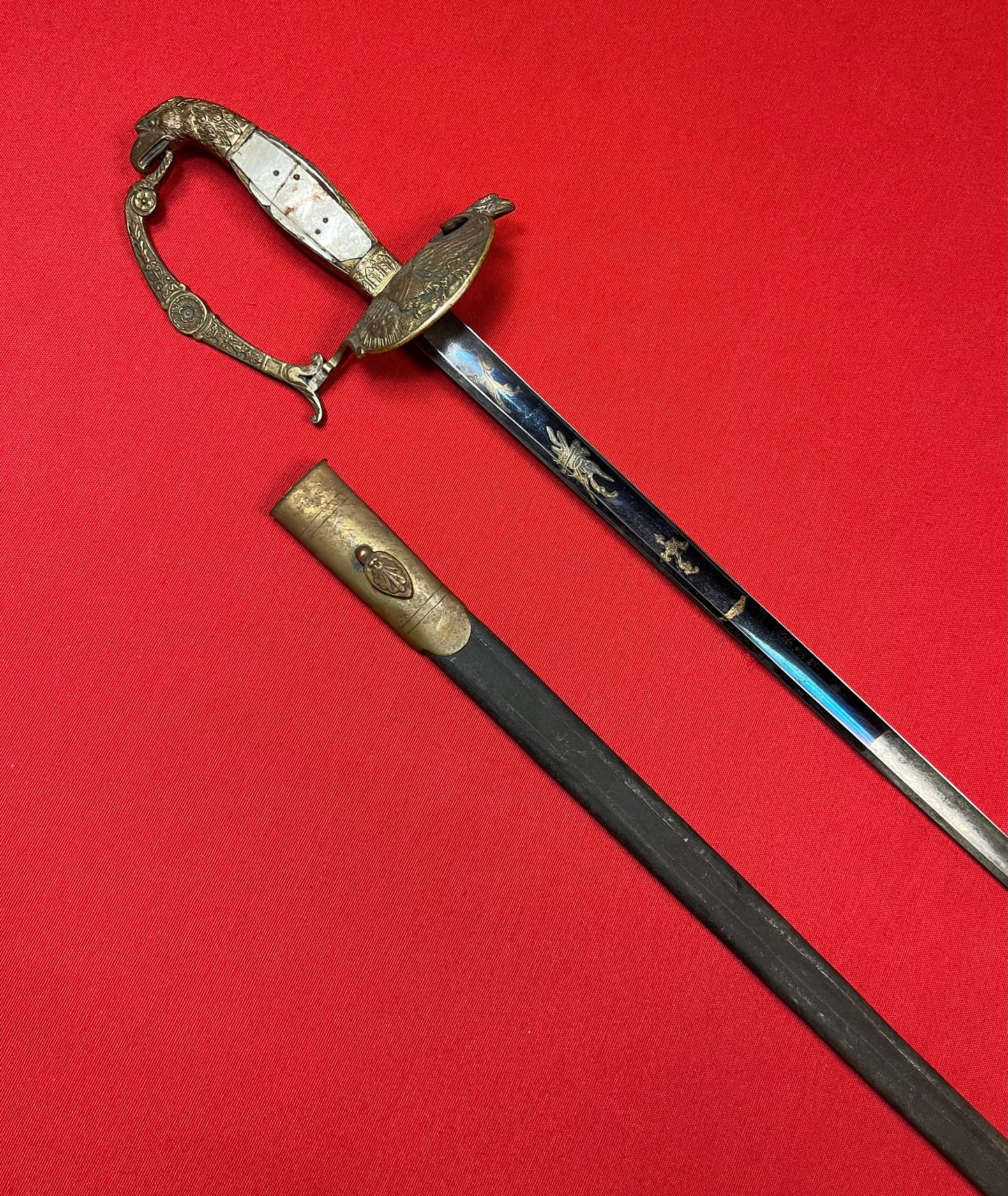 U.S. M1830 Officer's Eagle Head Pommel Sword P. Knecht