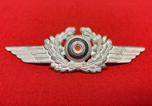 Authentic WWII German Luftwaffe (Airforce) Visor Cap Wreath & Cockade D.R.G.M