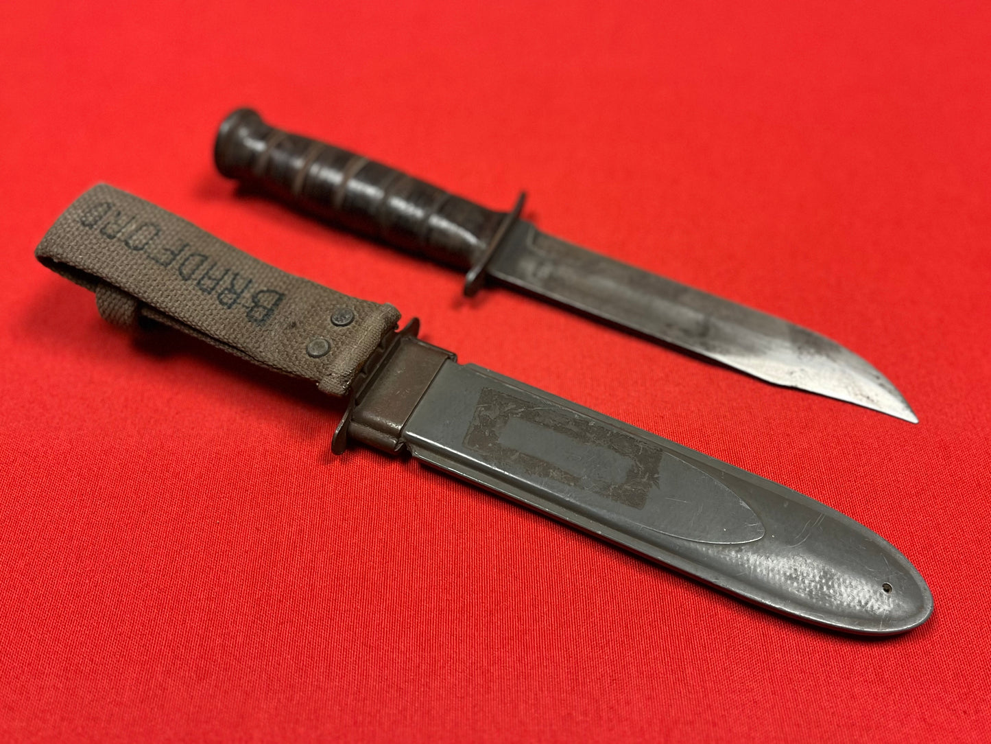 WW2 U.S. MK2 KA-BAR Fighting Knife Bradford U.S. Coast Guard