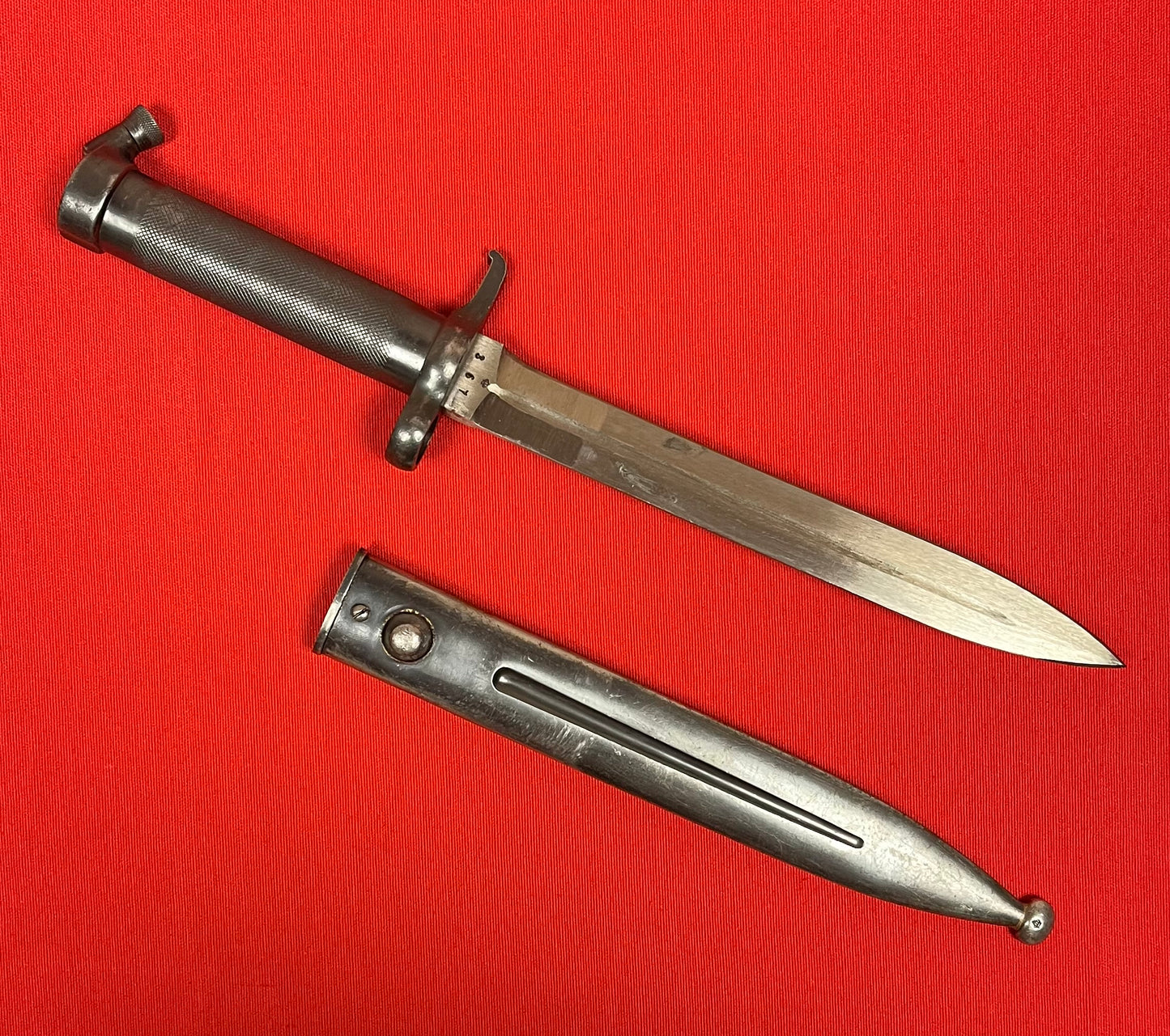 WW1 Era M1896 Swedish Mauser Bayonet Unit & Regiment Marked