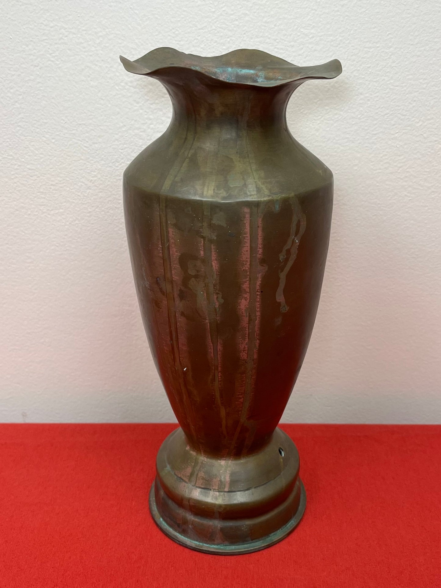 WW2 U.S. 105MM HOWITZER ARTILLERY SHELL (TRENCH ART) VASE - LARGE