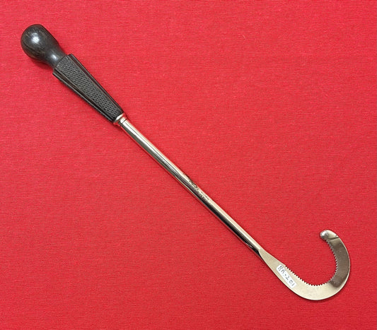 1800'S OBSTETRICAL DECAPITATING HOOK by HILLS & CO.- ANTIQUE MEDICAL EQUIPMENT