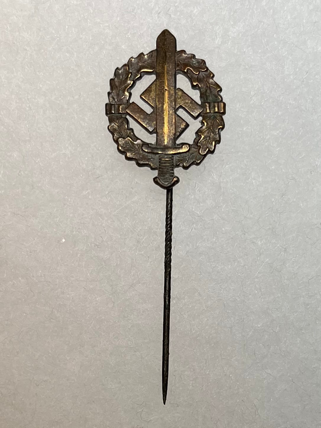 WW2 German SA “Bronze” Sports Badge Stick Pin