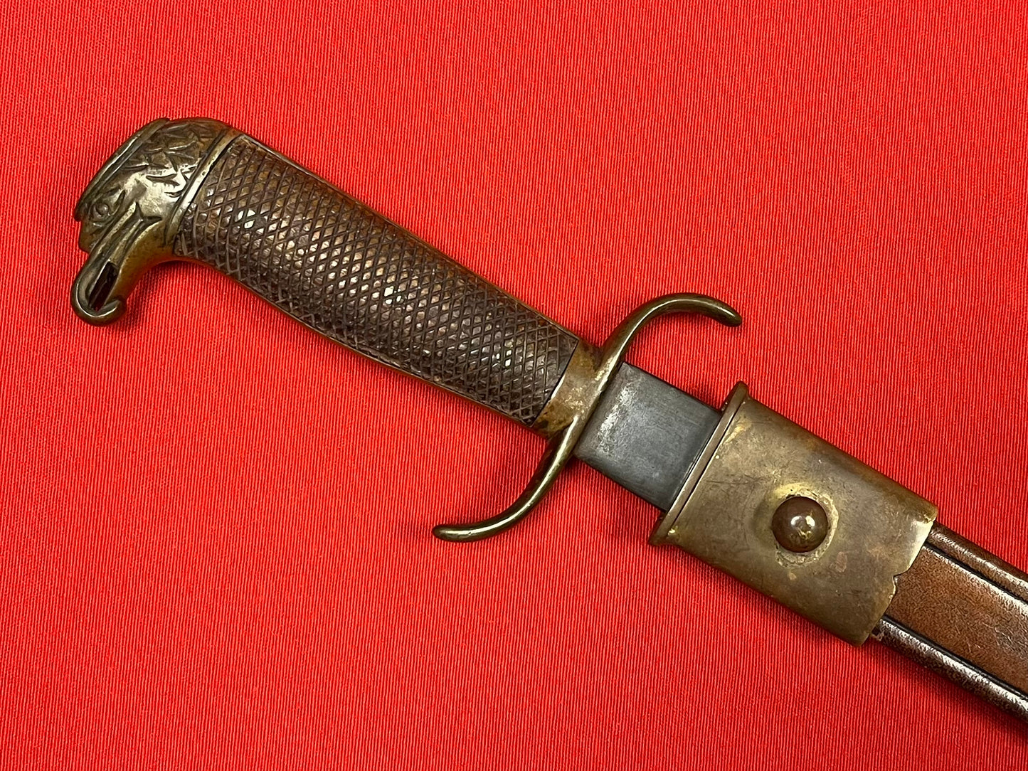 Original Spanish Officers Eagle Head Machete/Sword - Spanish American War 1898