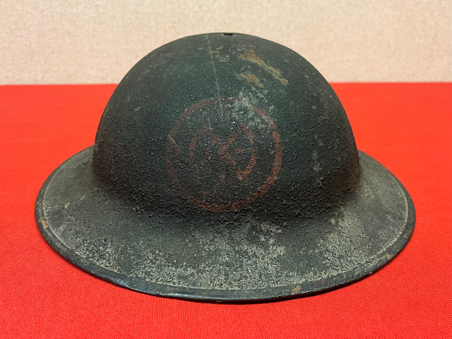 U.S. WWI M1917 27th Infantry Division Doughboy Helmet “New York Division” Named